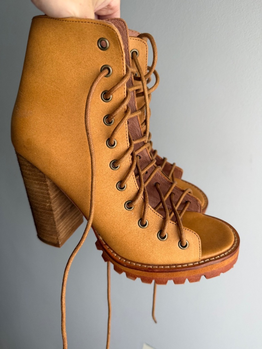 Jeffrey campbell for Free poeple peep toe bootie sz 7